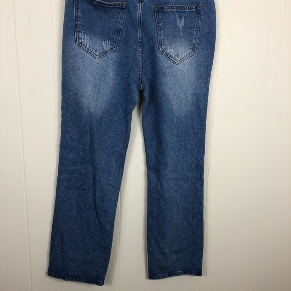 High Waisted Distressed Jeans Sz 8 - Picture 7 of 10